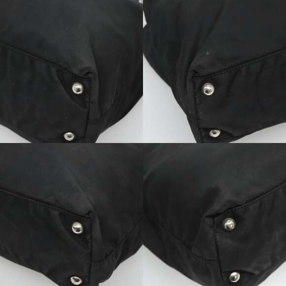 PRADA Tote Bag Nylon Black Silver - Picture 10 of 13